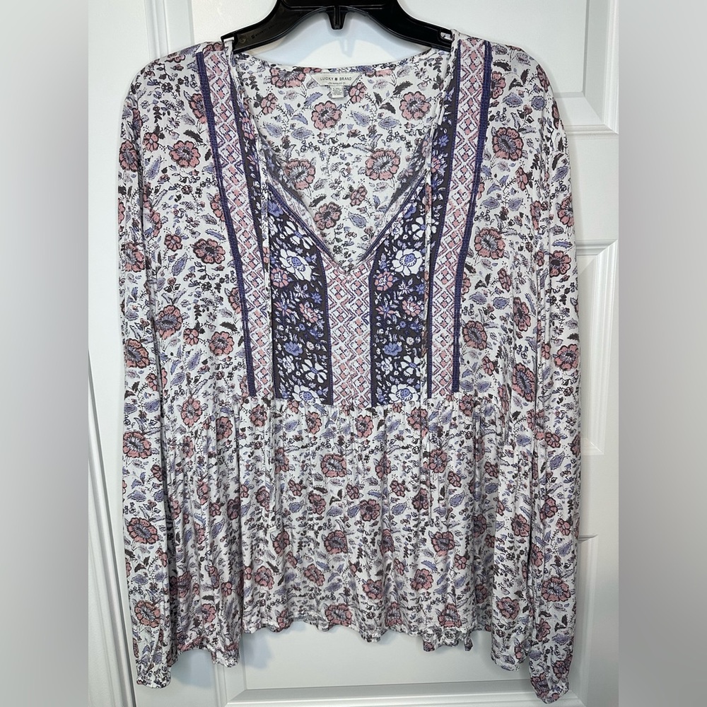 Lucky Brand Women’s Floral Print Top